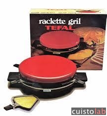 Les premières raclette gril Tefal