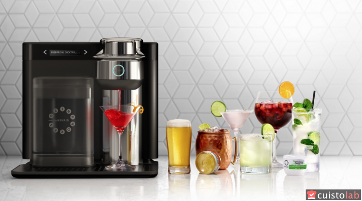 Une machine à capsules pour cocktails et bières