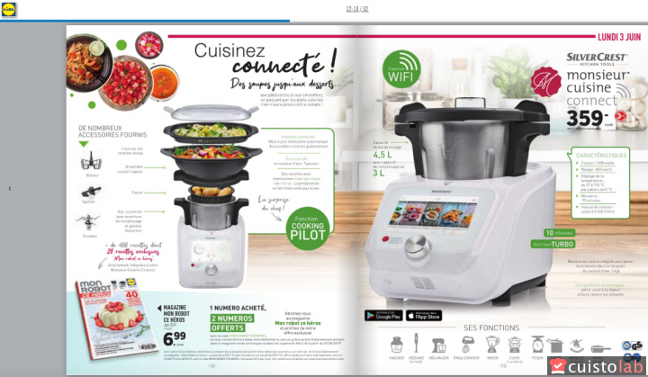 La double page sur le Monsieur Cuisine Connect