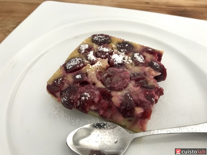 Le clafoutis aux cerises réalisé au Cake Factory