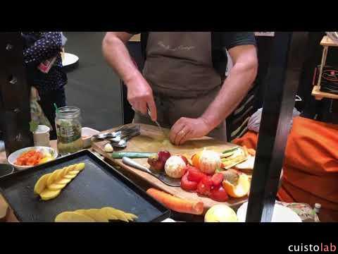 Démonstration du couteau George à la Foire de Paris 2018