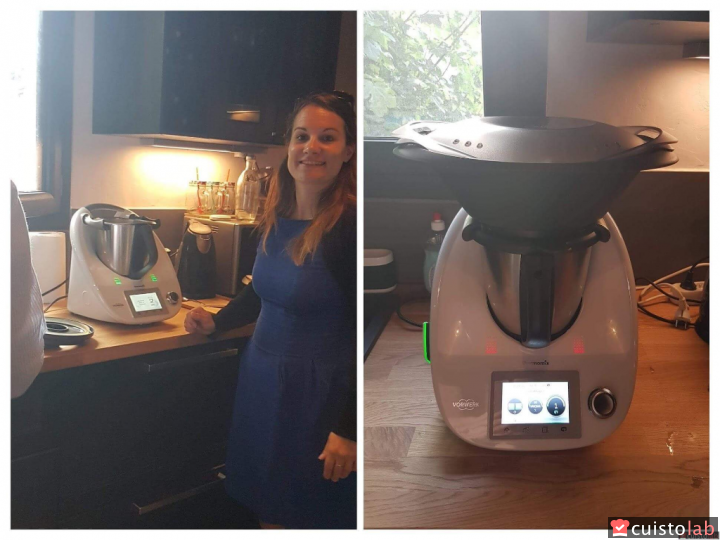 Mathilde, le jour de notre réunion Thermomix pour l'achat du TM5