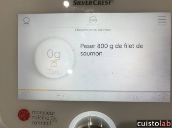 800g de filet de poisson