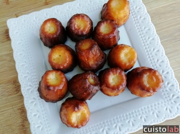 Au final, des mini canelés réussis