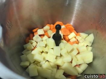 Carottes + pomme de terre dans la cuve