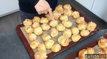 Et voici nos beaux choux au sortir du four