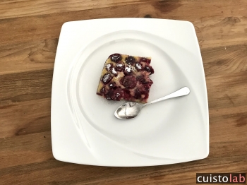 Clafoutis aux cerises réalisé avec le Cakefactory