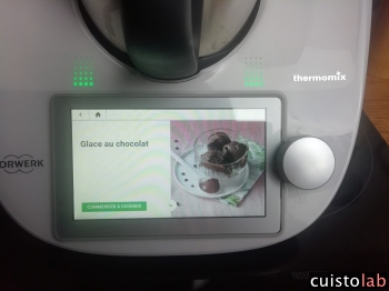 La recette sur Cookidoo, directement depuis le robot