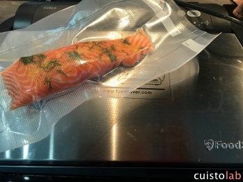 On mets les poissons sous-vide