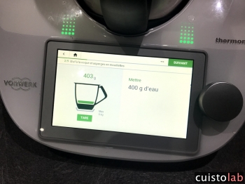 400g d'eau dans le Thermomix