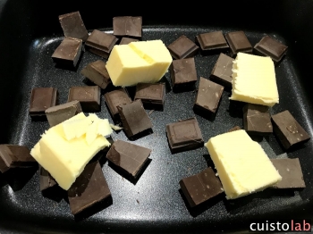 Le chocolat et le beurre
