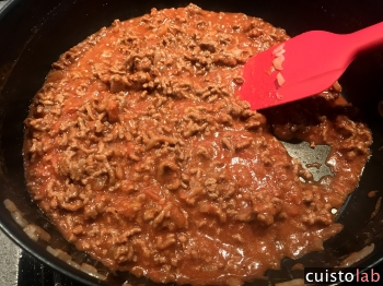 Notre sauce bolognaise est prête