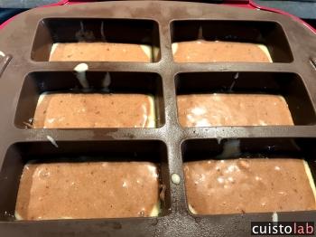 Puis une cuillère de pâte au chocolat