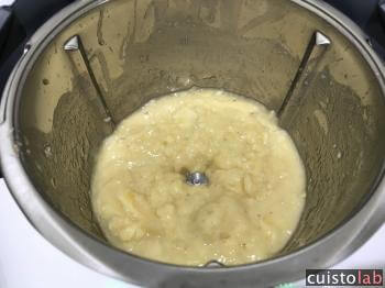 Purée de banane grossière