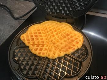 Gaufres à la patate douce cuite dans le gaufrier Silvercrest