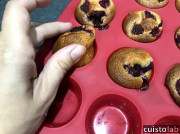 Démoulage des muffins