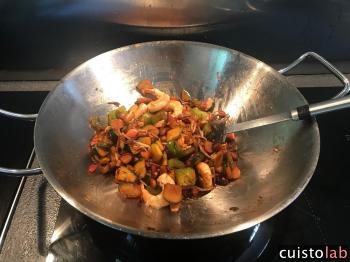 Cuisson au wok