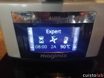 8 minutes à 90°C