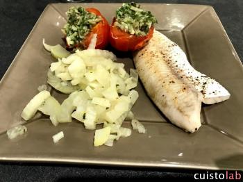 Poisson et tomates à la provençale