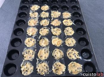 26 mini cookies en préparation