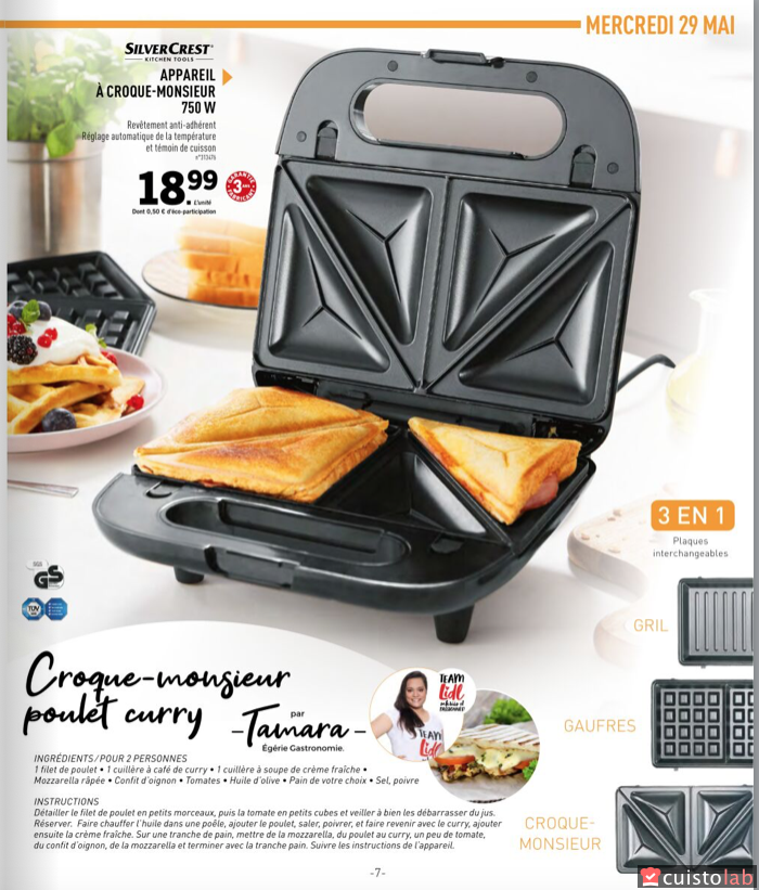 SILVERCREST® KITCHEN TOOLS Appareil à croque-monsieur …