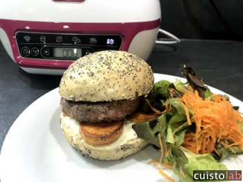Burger Quitoque boeuf et patate douce au cakefactory