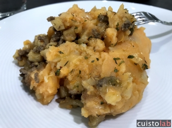 Hachis parmentier de patate douce aux épices chimichurri