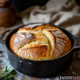 Pain cocotte maison : Secrets d’une croûte dorée et une mie moelleuse
