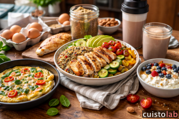 Recettes protéinées faciles pour sportifs qui manquent de temps