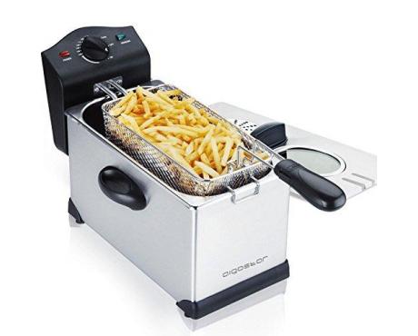 Friteuse Aigostar Indra 2.5L 1650W – Sans BPA, Contrôle Thermostatique, Blanche, Neuve Sous Blister