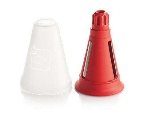 Râpe AdaptaChef Tupperware et ses 4 cônes comme neuf - Arts de la table