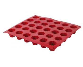 Moule à Cannelés Silicone Rouge Crealys