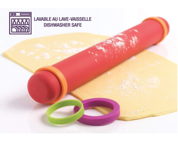 Mastrad rouleau à pâtisserie en silicone ajustable F11870