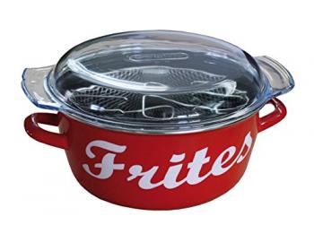 Baumalu 311138 Friteuse émail avec écriture frites