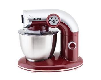 H.Koenig KM80 robot pétrin multifonctions Silver 1000 W