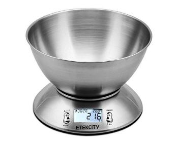 Balance de cuisine électronique 5 kg/1g en Inox de ETEKCITY 