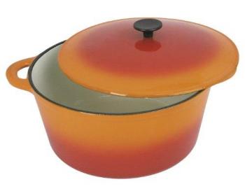 Cocotte ronde orange Crealys 501604 5,5 L Diamètre: 26 cm