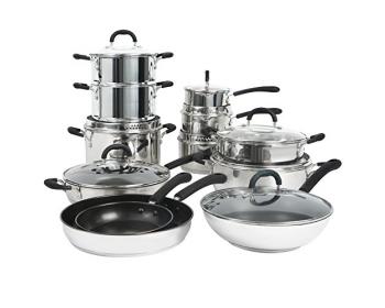 Batterie de Cuisine Inox compatible induction Gourmet Steel