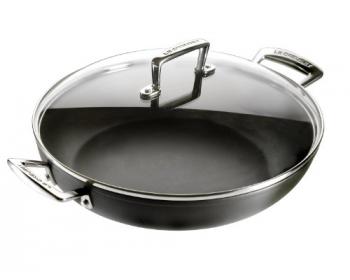 Sauteuse provençale en aluminium forgé avec couvercle verre