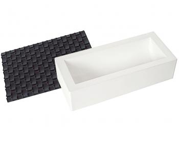 Moule à bûche silicone et tapis tressé