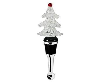 Bouchon de bouteille en forme de sapin de noël blanc eD8526