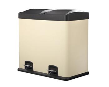 Poubelle recyclage double 48L