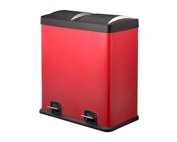 Poubelle recyclage double 48L