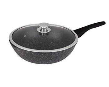 Wok 0008045 de 30 cm en fonte d'aluminium