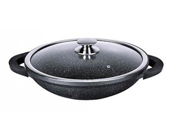 Wok 0008045 de 30 cm en fonte d'aluminium