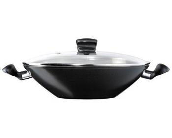 Wok B3677502 avec couvercle en fonte d'aluminium