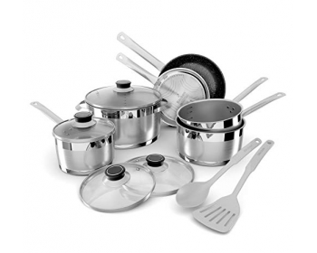 Batterie de cuisine 659912 Inox 12 pièces