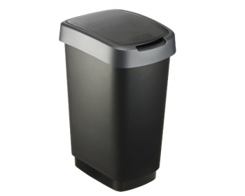 Poubelle Twist 7543005 avec couvercle deux positions