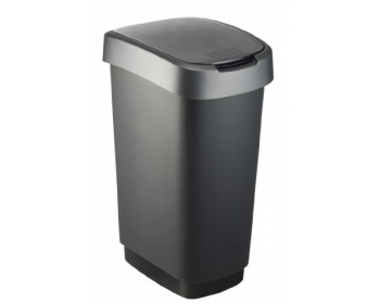 Poubelle Twist 7543005 avec couvercle deux positions