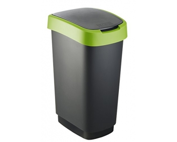 Poubelle Twist 7543005 avec couvercle deux positions